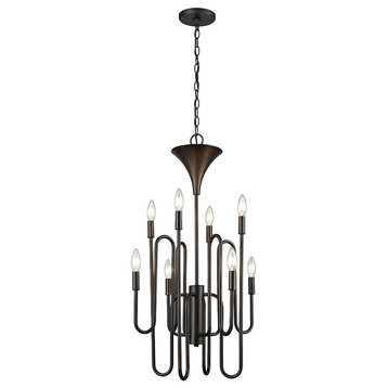 ELK Lighting Decatur 8-Light Chandelier, Oil Rubbed Bronze