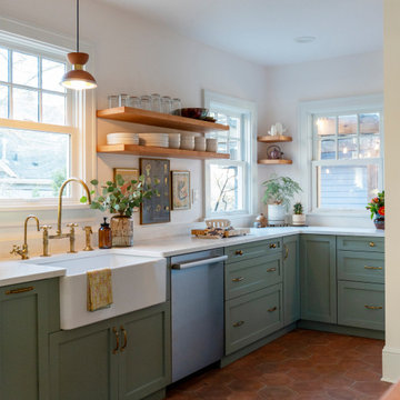 Portland Sage & Terracotta Kitchen