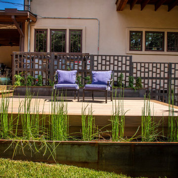 Great Oaks Austin Composite Deck with Custom Corten Screening
