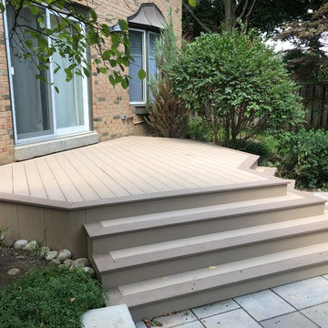 Azek deck/wrap around stairs