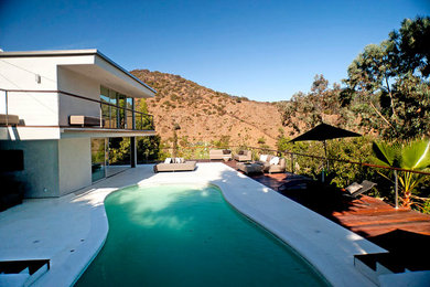 Photo of a contemporary pool in Los Angeles.