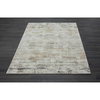 Brimah Gray/Ivory/Multi Distressed Stripe High-Low Indoor Area Rug, 5' X 7'11"