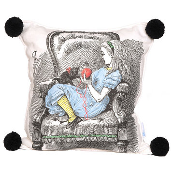Alice And Her Chair Artisan Pillow, 24x24