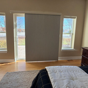 Lake Geneva- Banded Shades, faux wood and duette shades