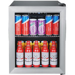 EdgeStar - EdgeStar BWC71 18"W 52 Can Capacity Extreme Cool Beverage Center - Stainless - Features: This is one of the coldest units out there and can drop down to 38F, whereas most units bottom out at 42F Stores up to 52 12 oz. cans This unit features a compressor-based cooling system which keeps your beverages at an optimal temperature A manually controlled white LED casts your beverages in an appealing glow and makes it easy to find what will quench your thirst Compact design makes efficient use of space and opens up room in your main refrigerator Manufacturer warranty includes 1 Year Parts, 90 Day Labor Specifications: Can Capacity: 52 ETL Listed: Yes Bulb Type: LED Reversible Door: Yes Depth: 18-1/2" Height: 20-5/16" Width: 17-3/16"