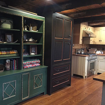 Colorado Log House Kitchen