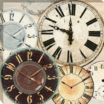 Tangletown Fine Art - "Timepieces II" By Joannoo, Giclee Print on Gallery Wrap Canvas, Ready to Hang - The festive colors of decorative prints create a whimsical element in any home decor. Perfect to add interest to virtually any style, this wall art adds fresh vibrance into your room. 1.5inch Deep Gallery Wrap Canvas.Printed on a 12 color Giclee printer for a deep rich color gamut.  Thick 290gsm cotton canvas will not sag or drape. Stretched over a kiln dried - finger jointed frame that will not warp. Wire hanger for easy hanging.