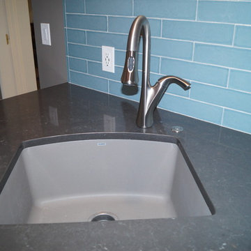 Kitchen with Blue Tile