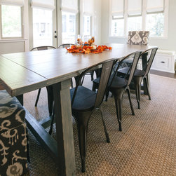 Grey Harvest Table - Dining Tables