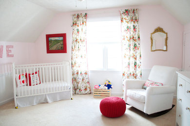 Nursery - traditional beige floor nursery idea in Atlanta