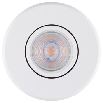3" White LED Swivel Recessed Lighting Kit (10-Pack)