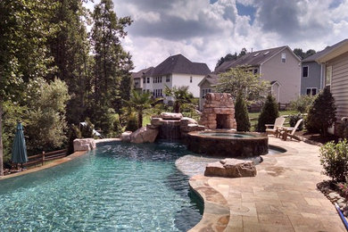 Traditional pool in Charlotte.