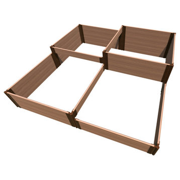 Classic Sienna 'Terraced Square' - 8' X 8' X 22" Raised Bed - 1" Profile