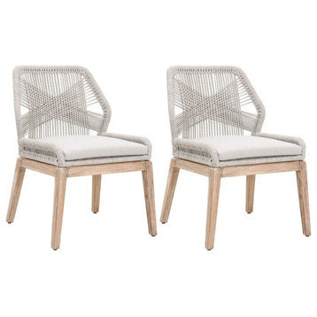 Essentials For Living Woven Loom Dining Chair - Set of 2