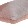 Tufted Diamond Pink Transitional Lumbar Pillow