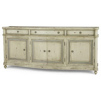 Sideboard, Baddingham, Large Four Door, French Linen and Country Gray Finishes