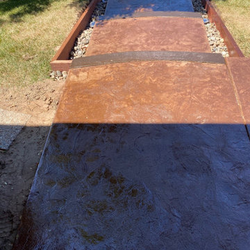 Stamped Concrete Stairs