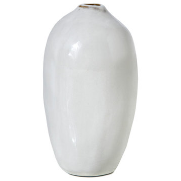 Free-Form Glazed Ceramic Bud Vase, Set of 4