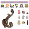 Heavy Duty Coat and Hat Hook, 4-1/10", Distressed Copper, Individual Hook, Hook