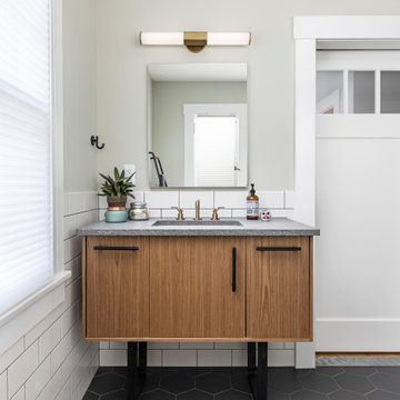 Eclectic Bathrooms Remodel in Ann Arbor, Michigan