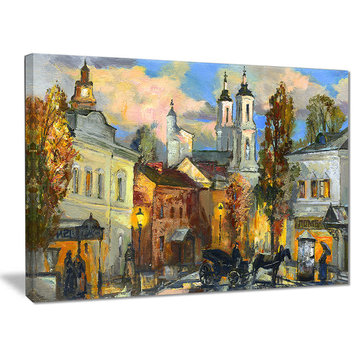 "Old City" Cityscape Canvas Print, 20"x12"