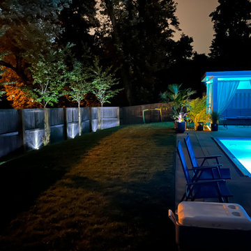 Pool, Basketball Court, and Retaining Wall in Silver Spring, MD