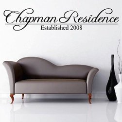 Custom last name - Wall Decals