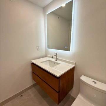 Modern Guest Bathroom Renovation in Yorkville, Toronto