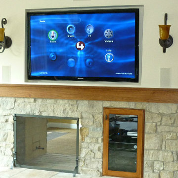 Lower level remod home theather 1