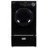 Conserv 110V Compact 13 LB Combination Washer Dryer+Pedestal With Drawer, Black