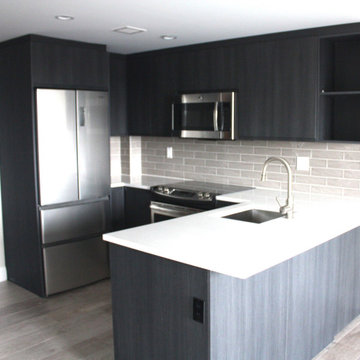 Utilzing Limited Apartment Space to Create a Gourmet Transitional Kitchen