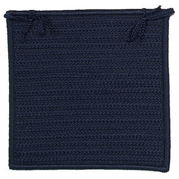 Simply Home Solid, Navy, Chair Pad