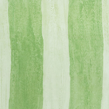 Green Stripes - Vinyl Self-Adhesive Wallpaper Prepasted Wall Decor (Roll)