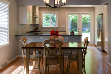 Arts and crafts dining room photo in Seattle