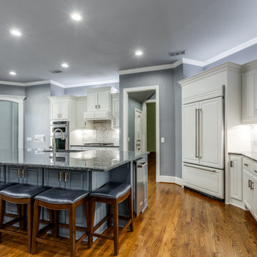 Kitchen Remodel with Storm-Ready Cellar and Hidden Bathroom Storage in Plano