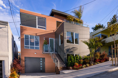 Inspiration for a modern exterior home remodel in San Francisco