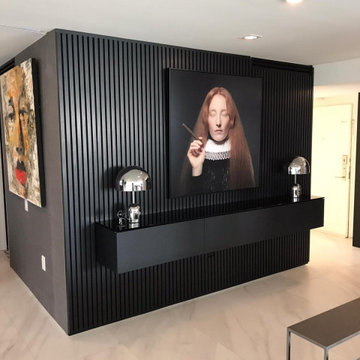 Floating Console & Slatwall