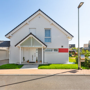 Wenn das Vordach "Herzlich Willkommen" sagt