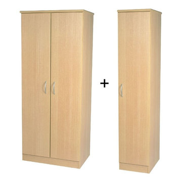 Avon Beech Wardrobe - Triple Plain