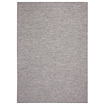 ECARPETGALLERY Indoor Outdoor Area Rug, 6'7"x9'6", Gray