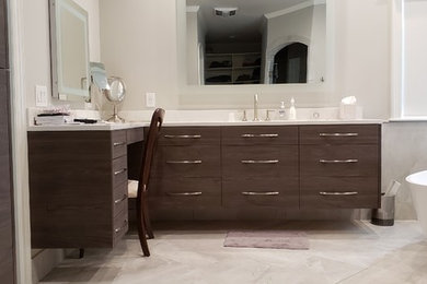 Inspiration for a contemporary bathroom remodel in Other