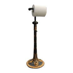 50 Most Por Victorian Gold Toilet Paper Holders For 2018 Houzz Hickory Manor Standing Acanthus Toilet Paper Holder Gold Leaf And Black