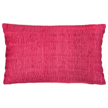 Trendsage Shell Silk PIllow, Pink