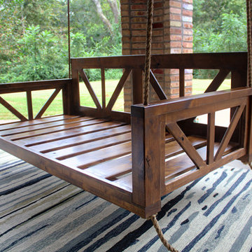 Outdoor Custom Twin or Crib Mattress Bed Porch Swing Daybeds