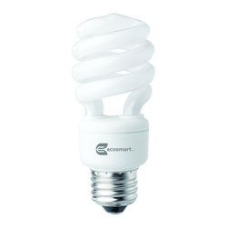 EcoSmart 60W Equivalent Soft White Twister CFL Light Bulbs, Set of 4 - Compact Fluorescent Bulbs