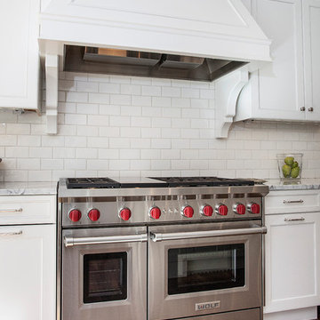 Wolf Range in White Kitchen
