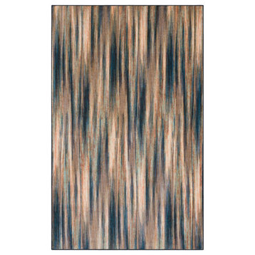 Mohawk Home Kearney Navy Striped;Abstract, 8' X 10'