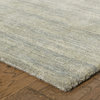 Arista Solid Gray Hand-Crafted Area Rug, 6'x9'