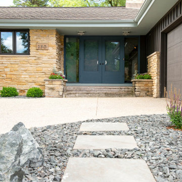 Mid-Century Front Yard - Bayside, WI