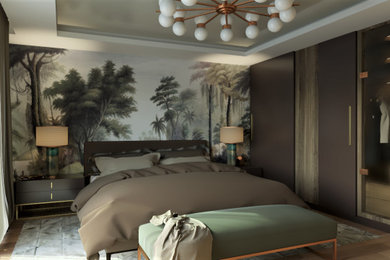Example of a bedroom design in Other